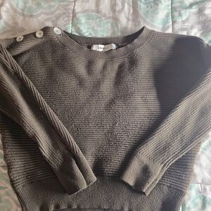 Zara Brown Ribbed Women's Sweater